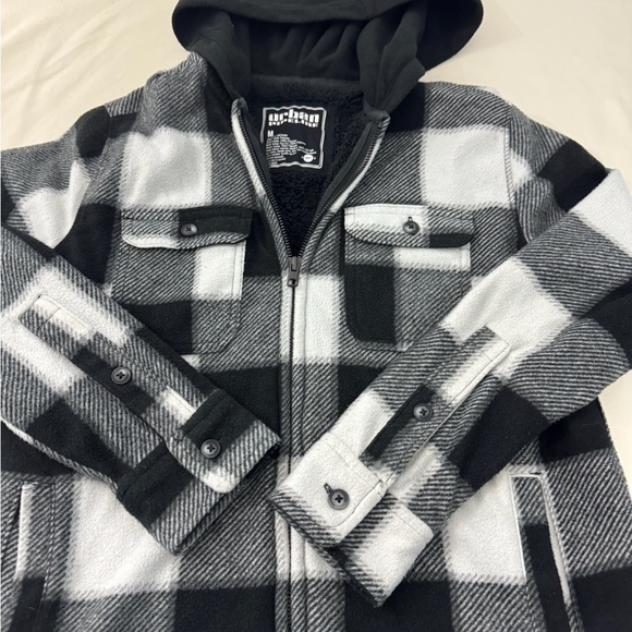urban pipeline Jackets & Blazers - Urban Pipeline Junior's Teen Black Fleece Jacket‎ Size Medium